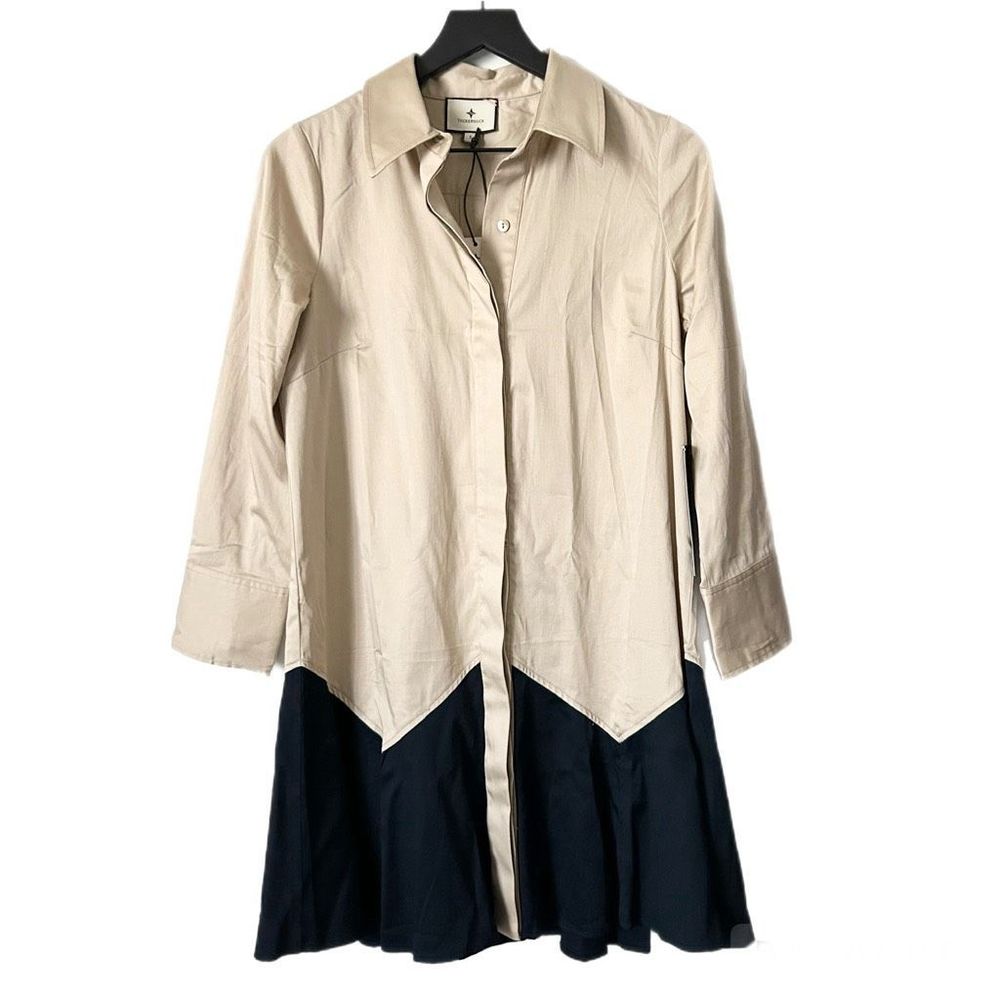 Tuckernuck Sand Roux Mini Long Sleeve Classic Chic Dress Size Small NWT - Picture 4 of 8